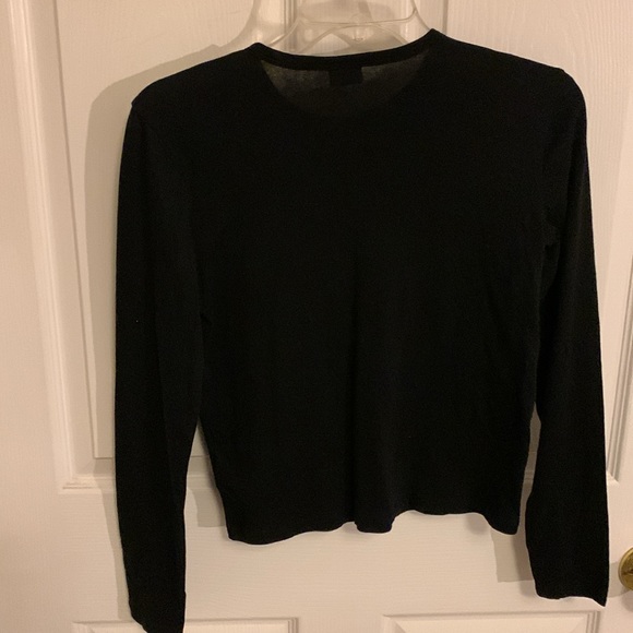 ARITZIA Sunday Best Cotton Long Sleeve Top Size XS Black - Picture 2 of 10